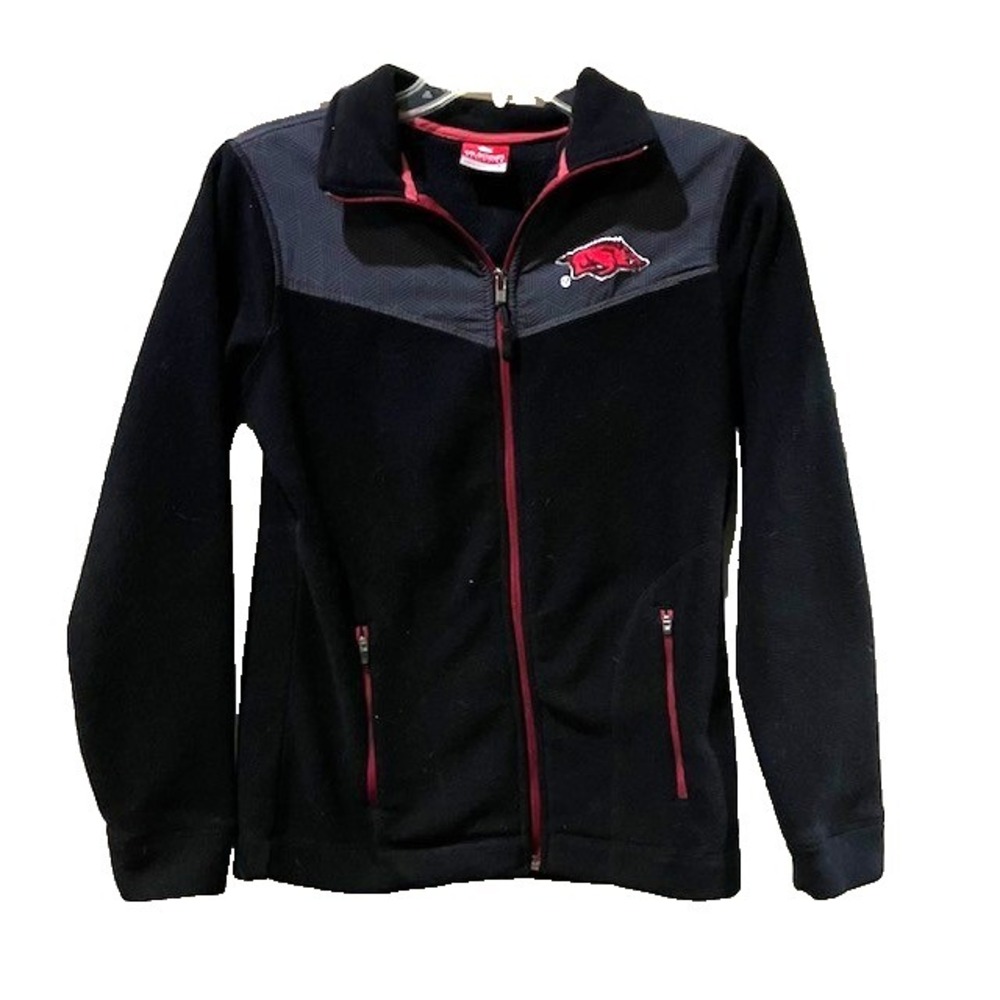 Arkansas Razorbacks Men's Small‎ Colosseum Athletics  Fleece Black Jacket